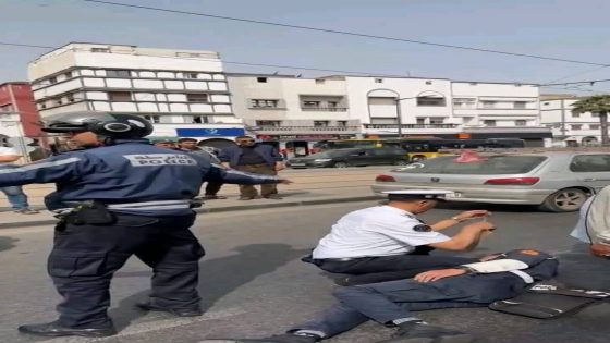 عاجلا : تعرض أحد رجال شرطة المرور قبل قليل من يوم الإثنين 26 ماي الجاري،