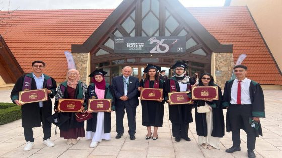 جماعة أولماس تحتفي بطلبتها المتخرجين من جامعة الآخوين المستفيدين من منحة التميز التي تساهم بها جماعة أولماس في إطار اتفاقية شراكة مع جامعة الآخوين