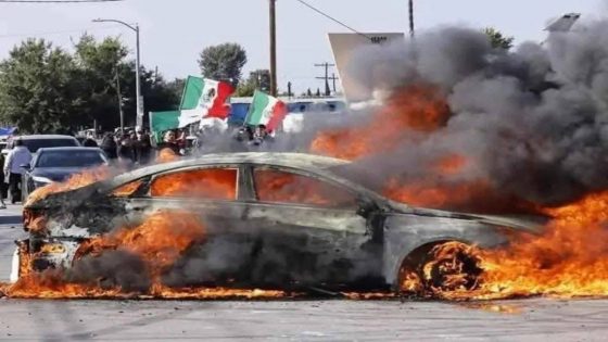 مواجهات عنيفة في لوس أنجلوس وترامب يأمر بنشر الحرس الوطني لاحتواء الاحتجاجات