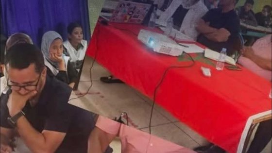 صور استخدام العلم المغربي كغطاء لطاولة في نشاط تربوي بآسفي يثير استياء واسعا ومطالبات بالتحقيق
