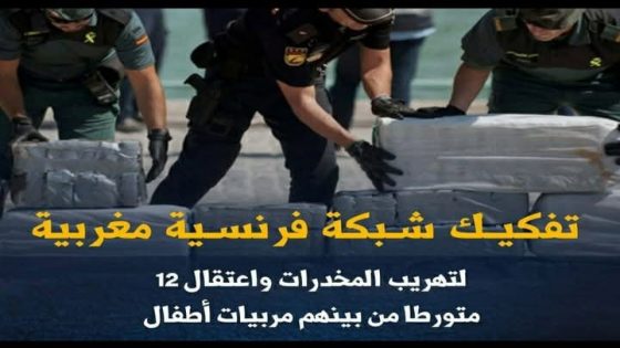 تفكيك شبكة فرنسية مغربية لتهريب المخدرات واعتقال 12 متورطا من بينهم مربيات أطفال.