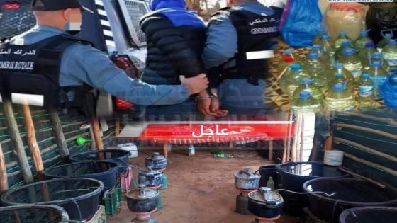 الجديدة: مداهمة نوعية تُطيح بمعمل سري لتقطير “الماحيا” بجماعة أولاد حمدان… والدرك الملكي بأولاد أفرج يُفشل خطة لإغراق المنطقة بمسكر الموت