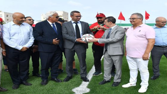 الجامعة تُشرف على إفتتاح ملعب الرميلات بمدينة مرتيل بعد إعادة تهيئته بعشب صناعي من الجيل الجديد
