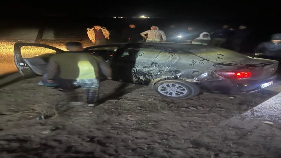 انقلاب سيارة قرب قنطرة الطريق السيار بين ابن جرير والبريكيين يُصيب السائق بجروح