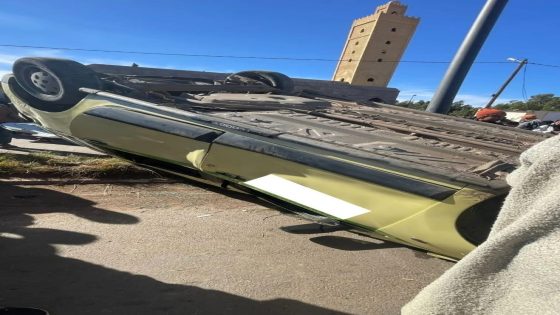 إقليم سطات…انقلاب سيارة أجرة كبيرة قرب قيادة بني مسكين الغربية دون إصابات خطيرة